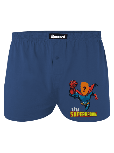 Táta superhrdina pánské trenky Blue
