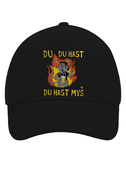 Du hast myš kšiltovka baseballka Black