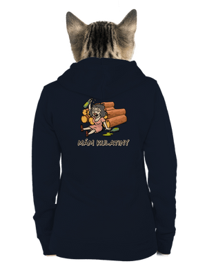 Mám kulatiny dámská mikina na zip Navy Mal