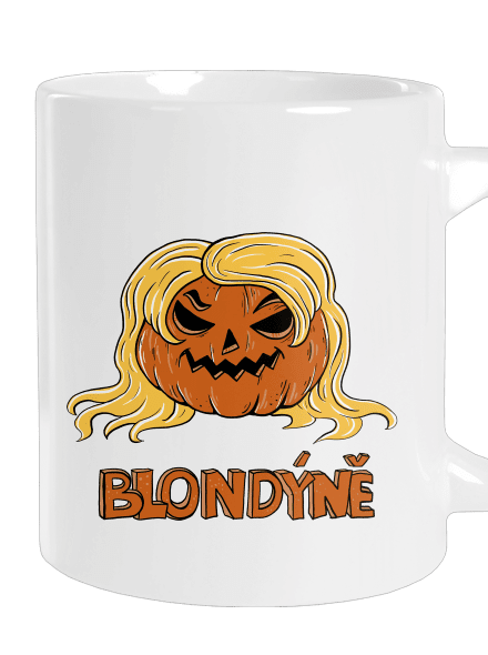 Blondýně velký hrnek White