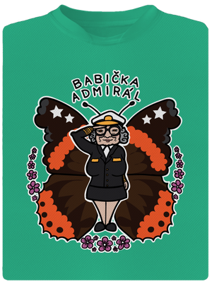 Babička admirál pánské sportovní tričko Mint Mal