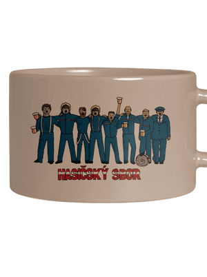 Hasičský sbor hrnek makronka Brown Macaron