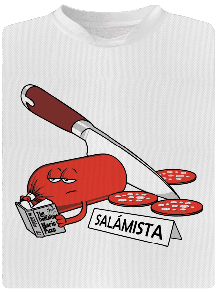 Salámista pánské sportovní tričko White