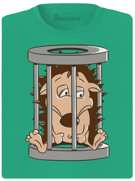 Ježeček v kleci dámské sportovní tričko Mint Mal