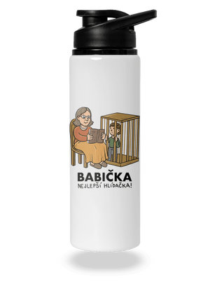 Babička hlídačka lahev na vodu White