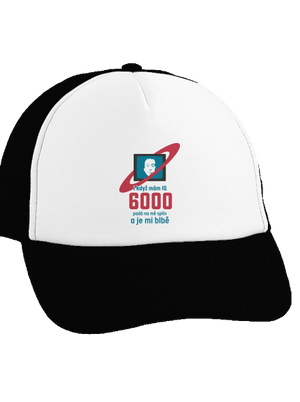 IQ 6000 kšiltovka truckerka Black cap