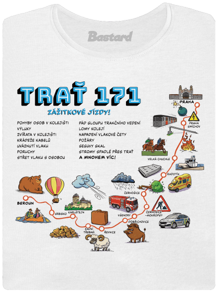 Trať 171 dámské tričko White