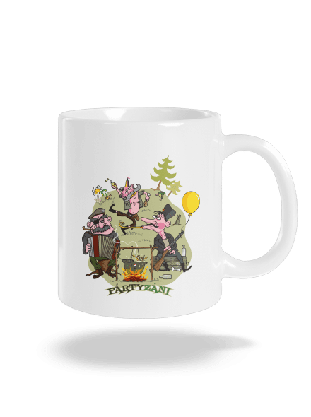 Pártyzáni klasický hrnek White