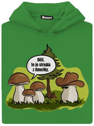 Strejda z Ameriky dětská mikina klokanka Kelly Green AWD
