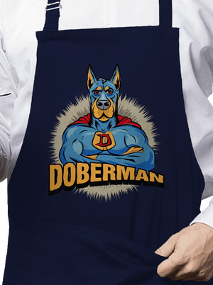 Doberman zástěra Navy