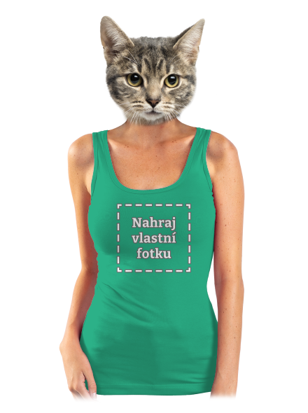 Vlastní potisk dámské tílko klasické Mint Mal