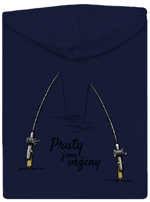 Pruty jsou vrženy pánská mikina na zip Navy