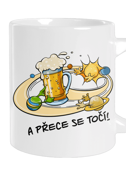 A přece se točí! velký hrnek White