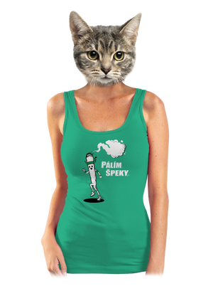 Pálím špeky dámské tílko klasické Mint Mal