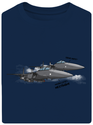 Stíhačka nestíhá unisex tričko oversized Midnight Blue