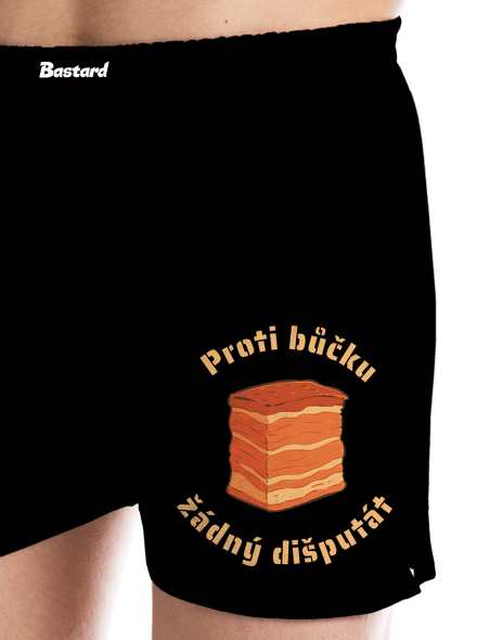 Proti bůčku žádný dišputát pánské trenky Black