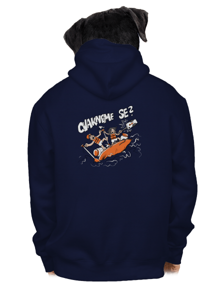 Cvakneme se pánská mikina na zip Navy