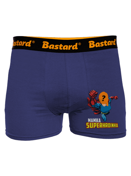 Mamka superhrdinka boxerky Blue Navy