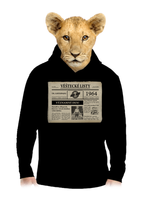 Věštecké listy dětská mikina klokanka Black
