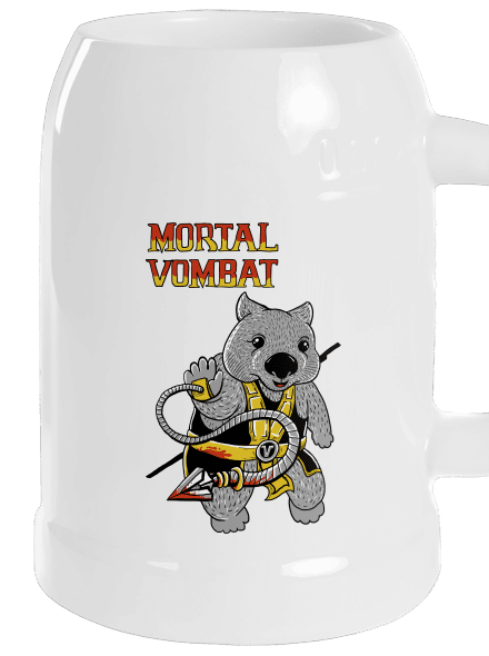 Mortal Vombat půllitr White