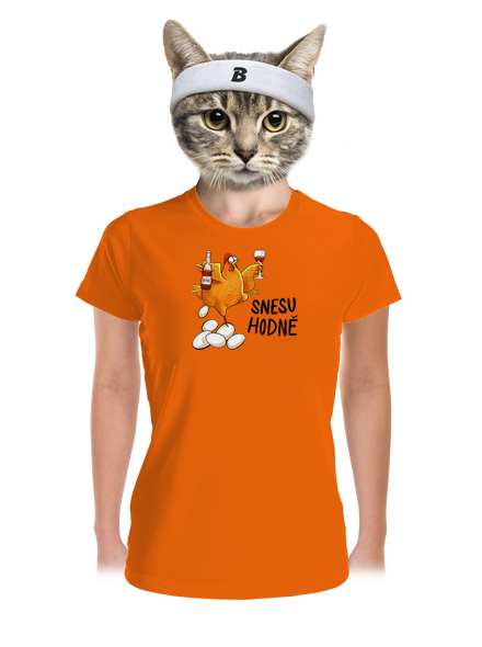Snesu hodně dámské sportovní tričko Neon Orange