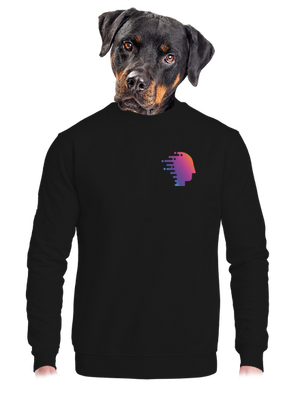 unisex mikina bez kapuce