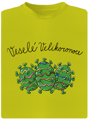 Veselé Velikoronoce dětské sportovní tričko Neon Yellow