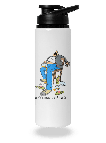 Žiju ve lži lahev na vodu White