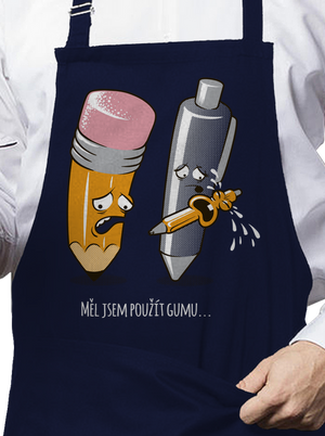 Používej gumu zástěra Navy