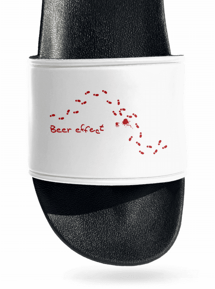 Beer effect pantofle White
