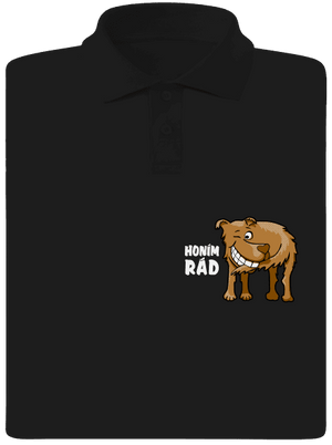 Honím rád pánská polokošile Black