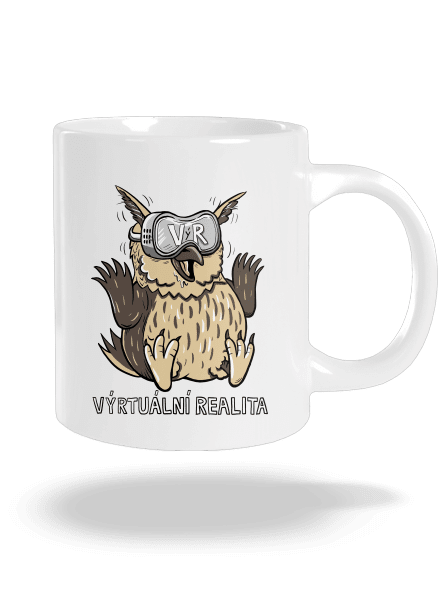 Výrtuální realita velký hrnek White