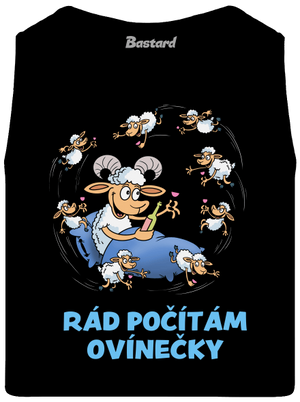 Počítám ovínečky pánské tílko Black