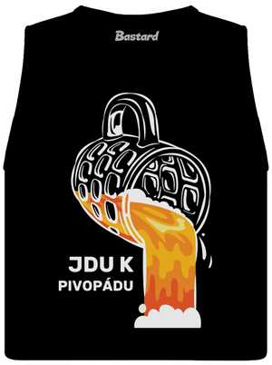 Pivopád dámské tílko volné Black