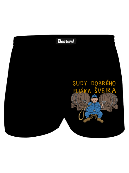 Sudy dobrého pijáka Švejka pánské trenky Black
