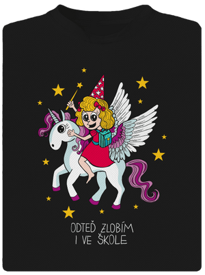 Holka ve škole pánské sportovní tričko Black