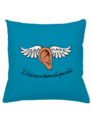 Až po uši polštář Blue Turquoise