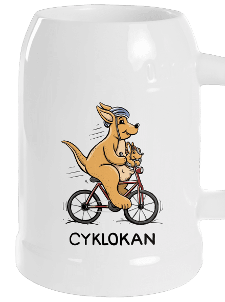 Cyklokan půllitr White