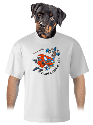 Tvrdě za vítězstvím unisex tričko oversized White