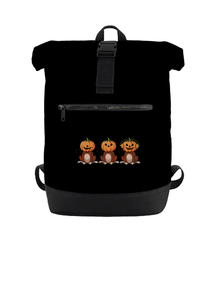 Halloween opičky batoh Black