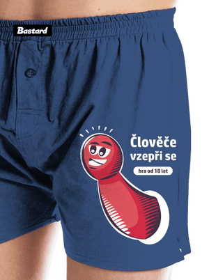 Člověče vzepři se pánské trenky Blue