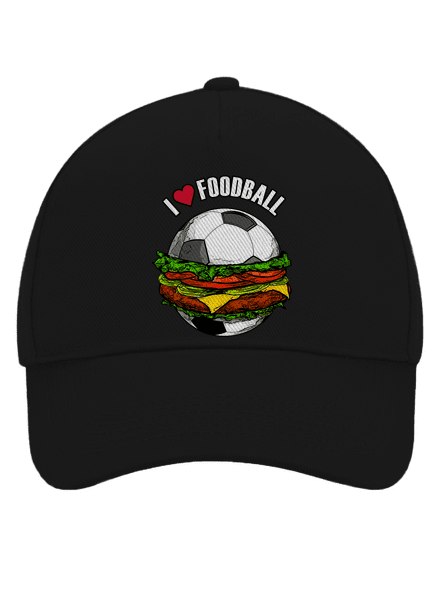 Foodball kšiltovka baseballka Black