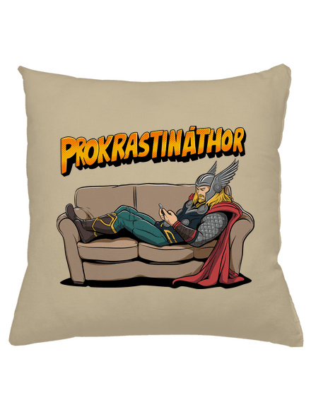 Prokrastináthor polštář Beige