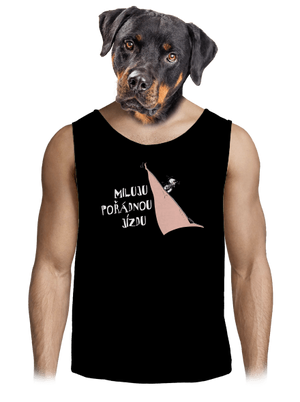 Miluju jízdu pánské tílko Black