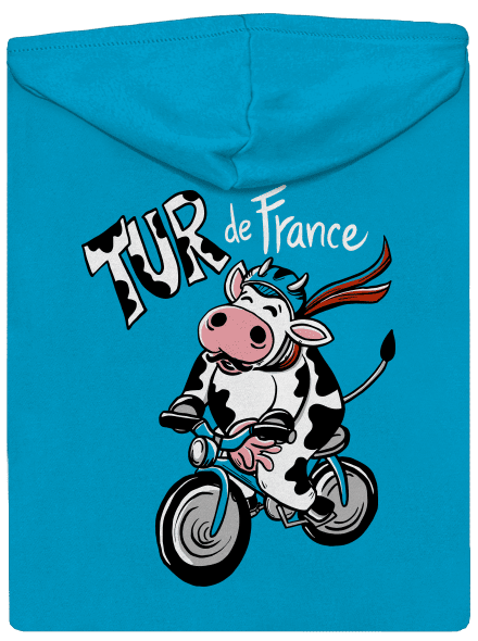 Tur de France dámská mikina na zip Blue Atol