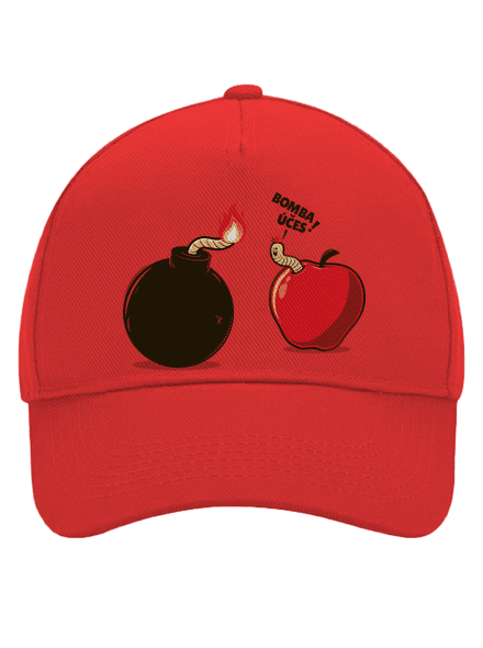 Bombovej účes kšiltovka baseballka Classic Red