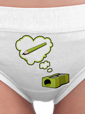 Tužka a Ořezávátko dámské kalhotky White