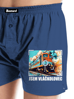 Jsem vláčkolovec pánské trenky Blue