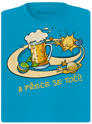 A přece se točí! dámské sportovní tričko Blue Atol