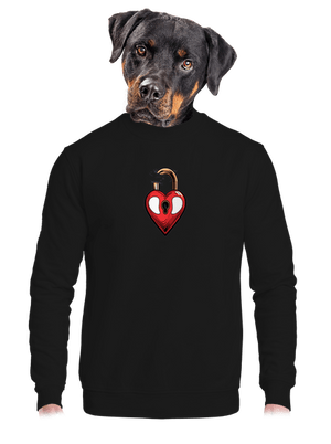 unisex mikina bez kapuce